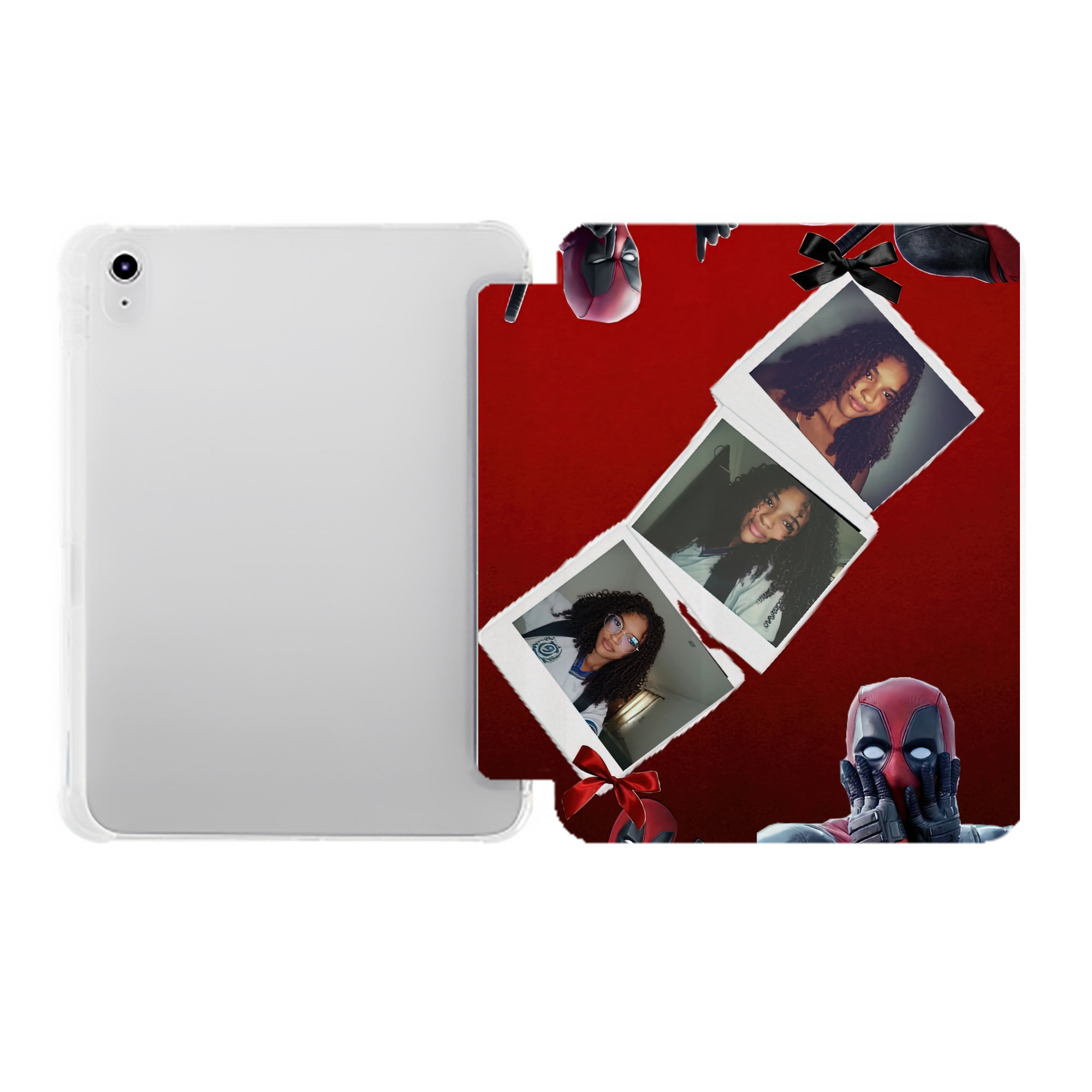（画像用） Deadpool デッドプール IPad ケース ペン収納付き 三つ折りスタンド PUレザー×シリコン 対応機種9.5/10.5/10.9インチ
